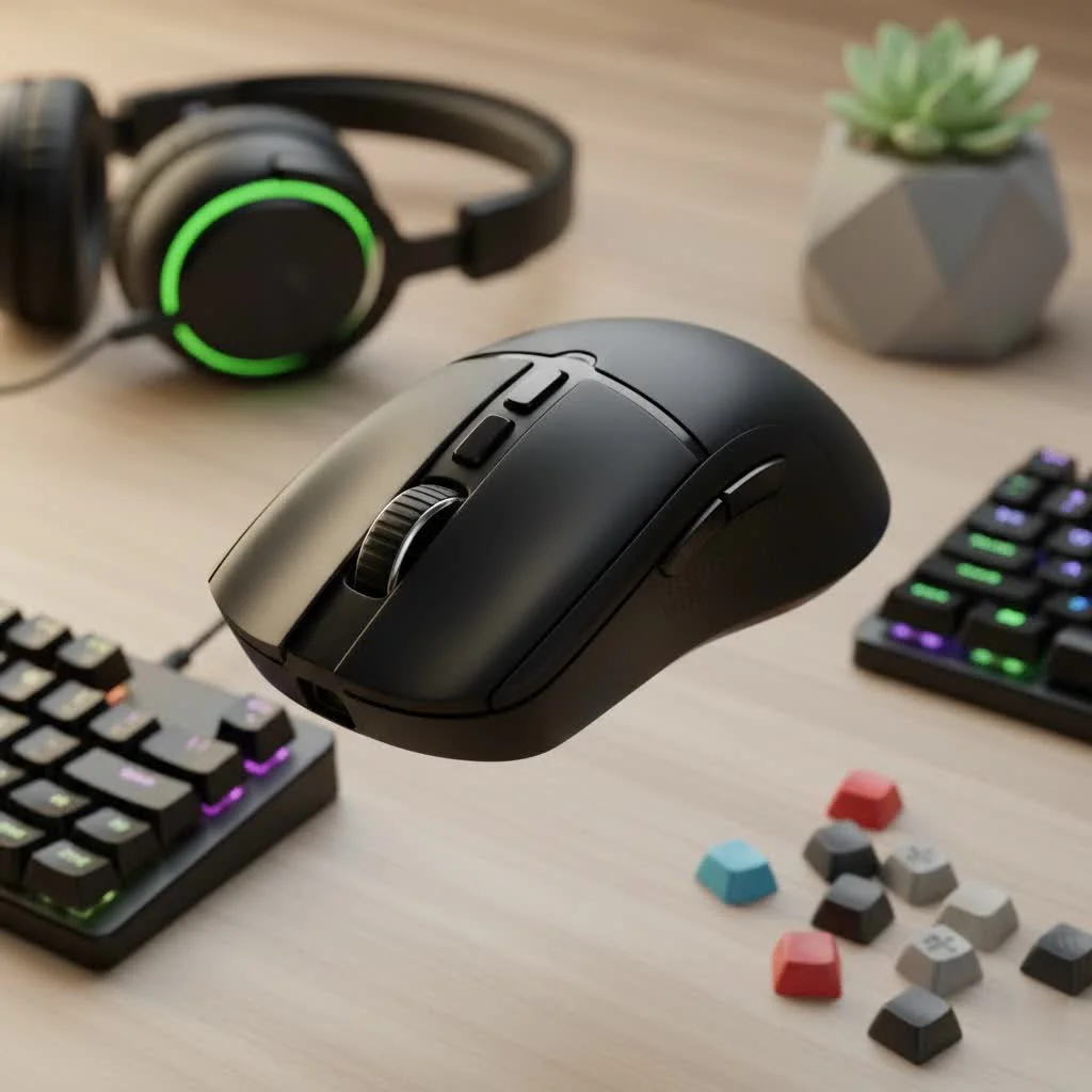 Logitech G Pro Wireless Gaming Mouse on a desk