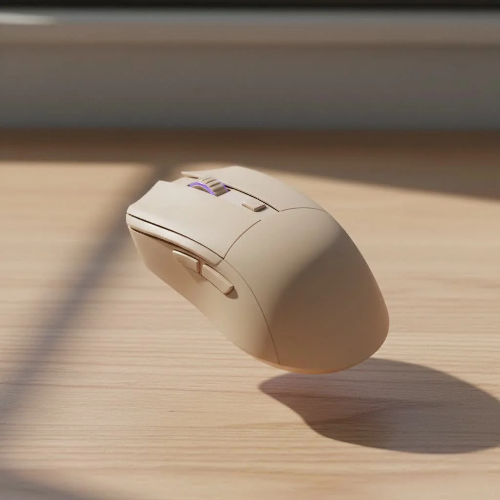 Ergonomic gaming mouse supporting a gamer's hand