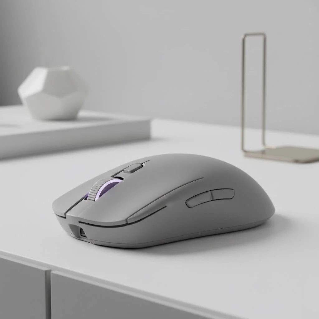 Ergonomic gaming mouse with a contoured shape for comfortable hand support