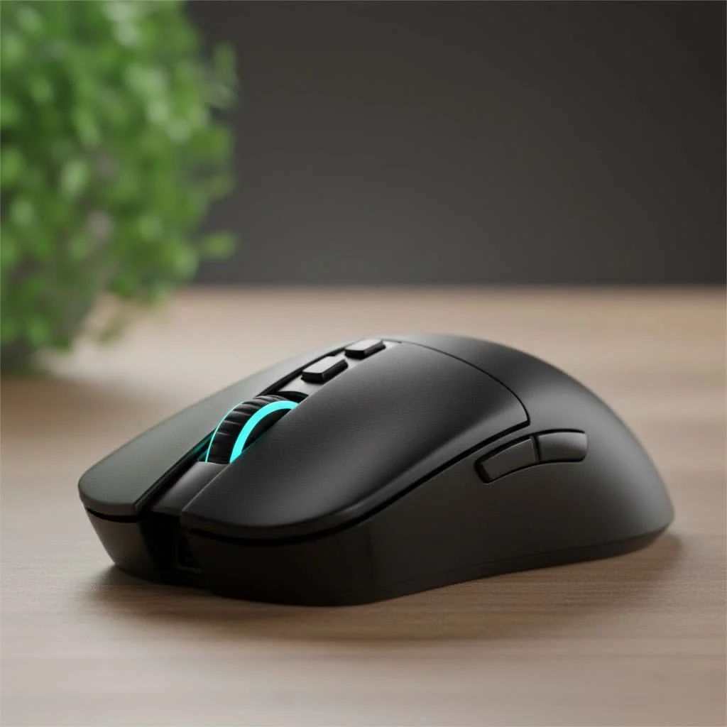 Large gaming mouse pad covering a desk with a keyboard and mouse